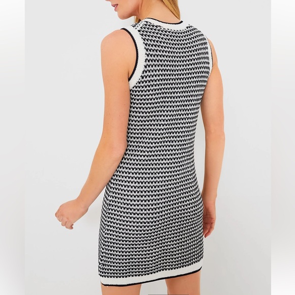 POMANDER PLACE Navy Stripe Bardot Dress - Picture 4 of 10